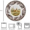 imageSpode Woodland Salad Plate 8quot Turkey Design Thanksgiving Tableware  Fine Earthenware Dishwasher ampamp Microwave Safe Classic Floral Pattern Holiday Gift for Family ampamp FriendsMule Deer