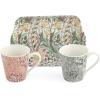 imagePimpernel Floral Porcelain Mug ampamp Tray Set  Porcelain ampamp Melamine Decorative Drinkware for Entertaining or Serving Hot Beverages  Elegant Gift for New Couples ampamp Housewarming