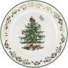 Christmas Tree Gold Round Platter 12inch