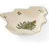 imageSpode Christmas Tree Platter  14Inch TreeShaped Serving Plate Fine Earthenware Holiday Tableware  Festive Party Server Seasonal Decor ampamp Collectible Gift  Christmas DinnerwareChristmas Tree Shaped Dish