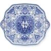 imageSpode Judaica Collection Oval Platter  14 Inch Blue ampamp White Porcelain Serving Tray for Roast Fish Vegetables Challah  Judaic Design Inspired by 1880s Manuscripts  Microwave ampamp Dishwasher SafeMatzoh