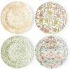 imageSpode Morris and Co Luncheon Plate  Set of 4 assorted Colors Plates for Dinner Salad and Appetizers  9Inch Plates Made of Earthenware  Serving Plate  Dishwasher Safe  Made in EnglandMulti Coloured