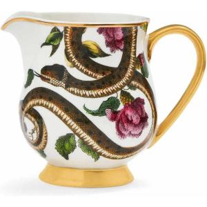 imageSpode Creatures of Curiosity Creamer Snake Motif  10oz Fine China Pitcher with HandPainted 22Carat Gold Handle ampamp Rim  Victorian Inspired Design for Afternoon Tea Display