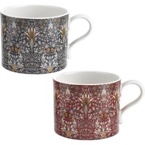 imageSpode Morris ampamp Co 12oz Mug Set of 2  Porcelain Drinkware for Tea or Coffee Microwave ampamp Dishwasher Safe Cups for Kitchen Shelf Display or Home Coffee Bar Accessories Snakeshead