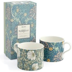 imageSpode Morris ampamp Co 12oz Mugs Set of 2 Daffodil ampamp Willow Bough  Microwave ampamp Dishwasher Safe Elegant Porcelain Drinkware for Coffee Bar or Giftable Home Kitchen Mug Set Ideal for Coffee ampamp TeaSeaweed  Pimpernel