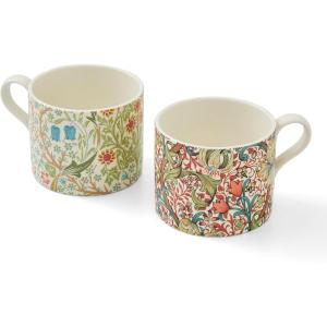 imageSpode Morris ampamp Co 12oz Mugs Set of 2 Daffodil ampamp Willow Bough  Microwave ampamp Dishwasher Safe Elegant Porcelain Drinkware for Coffee Bar or Giftable Home Kitchen Mug Set Ideal for Coffee ampamp TeaBlackthorn  Golden Lily