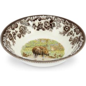 imageSpode Woodland Ascot Cereal Bowl Yellow Labrador Retriever 8  Perfect for Oatmeal Salads and Desserts  Made in England from Fine Earthenware  Microwave and Dishwasher SafeMajestic Moose Ascot