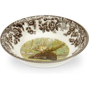imageSpode Woodland Ascot Cereal Bowl Yellow Labrador Retriever 8  Perfect for Oatmeal Salads and Desserts  Made in England from Fine Earthenware  Microwave and Dishwasher SafeMajestic Moose