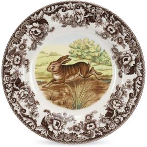 imageSpode Woodland Dinner Plate Rabbit  105 Inch  Hunting Cabin Lodge and Cottage Dcor  Made in England from Fine Earthenware  Microwave and Dishwasher SafeRabbit