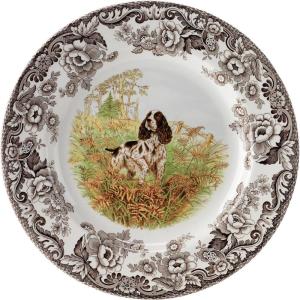 imageSpode Woodland Dinner Plate Rabbit  105 Inch  Hunting Cabin Lodge and Cottage Dcor  Made in England from Fine Earthenware  Microwave and Dishwasher SafeEnglish Springer Spaniel