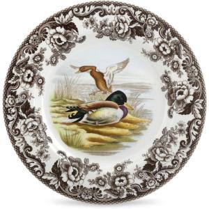 imageSpode Woodland Dinner Plate Rabbit  105 Inch  Hunting Cabin Lodge and Cottage Dcor  Made in England from Fine Earthenware  Microwave and Dishwasher SafeMallard