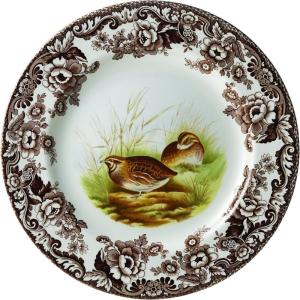 imageSpode Woodland Dinner Plate Rabbit  105 Inch  Hunting Cabin Lodge and Cottage Dcor  Made in England from Fine Earthenware  Microwave and Dishwasher SafeQuail