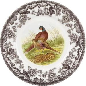 imageSpode Woodland Luncheon Plate 9quot Turkey Design Thanksgiving Tableware  Fine Earthenware Dishwasher ampamp Microwave Safe Classic Floral Pattern Holiday Gift for Family ampamp FriendsPheasant