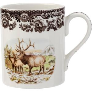 imageSpode Woodland Mug Elk 16 Oz  Coffee Mug with Handle for Hot Beverages  Ideal for Tea Hot Chocolate and Other Hot Drinks  Made from Fine PorcelainElk