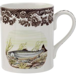 imageSpode Woodland Mug Elk 16 Oz  Coffee Mug with Handle for Hot Beverages  Ideal for Tea Hot Chocolate and Other Hot Drinks  Made from Fine PorcelainKing Salmon