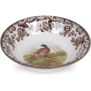 imageSpode Woodland Pheasant Cereal Bowl  8quot Fine Earthenware Ideal for Small Portions Thanksgiving ampamp Fall Entertaining Microwave and Dishwasher Safe Classic British Game Animal DesignPheasant