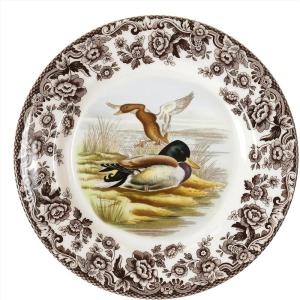 imageSpode Woodland Salad Plate 8quot Turkey Design Thanksgiving Tableware  Fine Earthenware Dishwasher ampamp Microwave Safe Classic Floral Pattern Holiday Gift for Family ampamp FriendsMallard