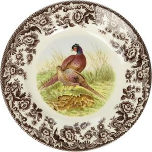 imageSpode Woodland Salad Plate 8quot Turkey Design Thanksgiving Tableware  Fine Earthenware Dishwasher ampamp Microwave Safe Classic Floral Pattern Holiday Gift for Family ampamp FriendsPheasant