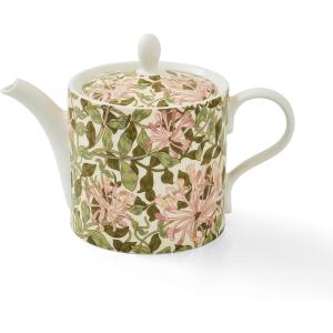 imageSpodes Morris ampamp Co  37oz Honeysuckle Teapot with Lid ampamp Handle  Made of Porcelain  Dishwasher and Microwave Safe  For Breakfast Coffee ampamp Afternoon Tea  Dining Centerpiece  Dining Essential