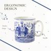 imageSpode Blue Room 16oz Porcelain Mug Aesops Fable  Intricate Historic Illustration Dishwasher ampamp Microwave Safe Drinkware with Scenic Pattern for Coffee Latte Tea Hot CocoaIndian Sporting