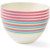 imageSpode Kit Kemp Bowl  6 Calypso Stripe Bowl  Made from Porcelain  Dishwasher and Microwave Safe  Vibrant Dinnerware Ideal for Summer