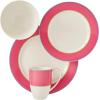 imageSpode Kit Kemp Calypso Tableware Set  4 Piece  Vibrant Pink  Porcelain  Dishwasher and Microwave Safe  Dinner Salad Bowl Mug  Home ampamp Gathering UsePink