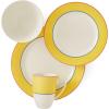 imageSpode Kit Kemp Calypso Tableware Set  4 Piece  Vibrant Yellow  Porcelain  Dishwasher and Microwave Safe  Dinner Salad Bowl Mug  Home ampamp Gathering Use Multisize 178934017894321789524