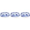 imageSpode Blue Italian Dip Bowl Set of 35Inch Porcelain Bowls with Oriental Design Dishwasher ampamp Microwave Safe Tableware for Dip Side Appetizers Dessert  Blue ampamp White Dinnerware