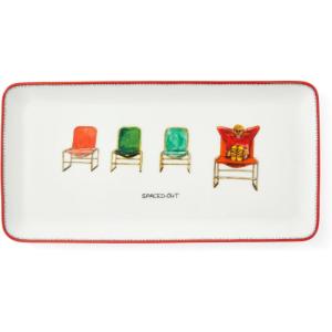imageSpode Kit Kemp 12quot Doodles Serving Platter  Spaced Out Tagline  Fine China  Dishwasher Safe  Ideal for Sandwiches Snacks and Appetizers  Home Entertainment and Gathering Use