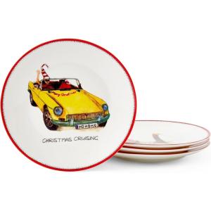 imageSpode Kit Kemp 6quot Doodles Tidbit Tray  Fine China Whimsical Holiday Tableware for Appetizers Snacks or Desserts  Dishwasher Safe Serving Tray for Festive Home Entertaining and Gatherings