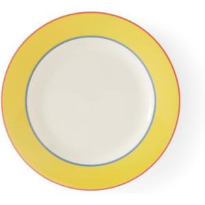 imageSpode Kit Kemp 95quot Calypso Side Plate  Vibrant Yellow  Porcelain  Dishwasher and Microwave Safe  Ideal for Appetizers Dessert Snacks  Versatile Serving  Home ampamp Gathering Use