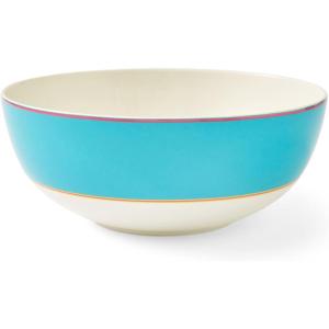 imageSpode Kit Kemp Calypso 105quot Bowl  Vibrant Yellow  Porcelain  Dishwasher and Microwave Safe  Ideal for Pasta Cereal Soup and Fruit  Home ampamp Gathering UseTurquoise