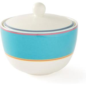 imageSpode Kit Kemp Calypso 12oz Sugar Bowl with Lid  Vibrant Turquoise  Porcelain  Dishwasher and Microwave Safe  For Tea and Coffee  Fabulous Gift  Home ampamp Gathering UseTurquoise