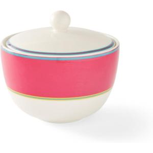 imageSpode Kit Kemp Calypso 12oz Sugar Bowl with Lid  Vibrant Turquoise  Porcelain  Dishwasher and Microwave Safe  For Tea and Coffee  Fabulous Gift  Home ampamp Gathering UsePink