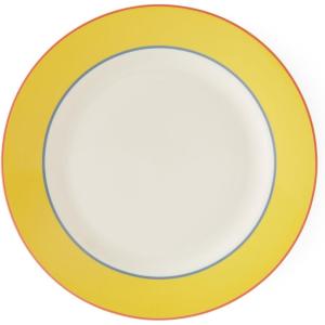 imageSpode Kit Kemp Calypso 13quot Serving Platter  Vibrant Turquoise  Porcelain  Dishwasher and Microwave Safe  Ideal for Salad Snacks and Appetizers  Elegant Presentation  Home ampamp Gathering UseYellow