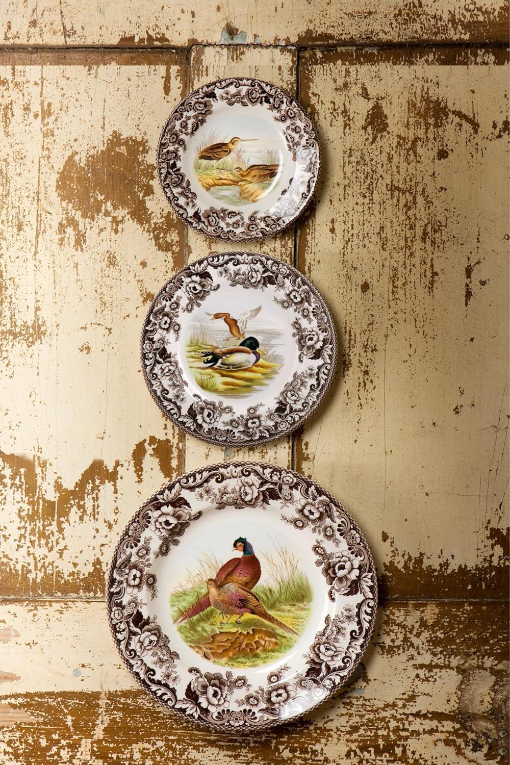 imageSpode Woodland Dinner Plate Black Labrador  105 Inch  Hunting Cabin Lodge and Cottage Dcor  Made in England from Fine Earthenware  Microwave and Dishwasher SafeMallard