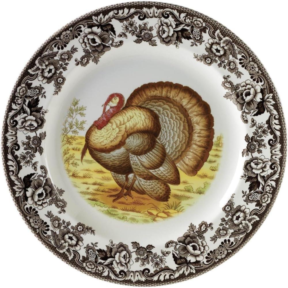 imageSpode Woodland Dinner Plate Black Labrador  105 Inch  Hunting Cabin Lodge and Cottage Dcor  Made in England from Fine Earthenware  Microwave and Dishwasher SafeTurkey