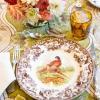 imageSpode Woodland 12Piece Thanksgiving Dinnerware Set  Porcelain Plates ampamp Bowls Fall Dinnerware Collection  Microwave ampamp Dishwasher Safe  Elegant Autumn Tableware