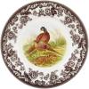 imageSpode Woodland 12Piece Thanksgiving Dinnerware Set  Porcelain Plates ampamp Bowls Fall Dinnerware Collection  Microwave ampamp Dishwasher Safe  Elegant Autumn Tableware