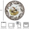 imageSpode Woodland Dinner Plate Black Labrador  105 Inch  Hunting Cabin Lodge and Cottage Dcor  Made in England from Fine Earthenware  Microwave and Dishwasher SafeMallard