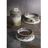 imageSpode Woodland Dog Treat Jar 7quot  Dog Treat Container with Ceramic Lid  Assorted Hunting Dogs Design with Boneshaped Handle  Made from Stoneware