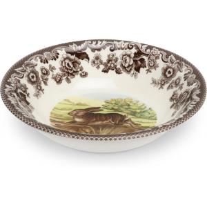 imageSpode Woodland Ascot Cereal Bowl Black Bear 8  Perfect for Oatmeal Salads and Desserts  Made in England from Fine Earthenware  Microwave and Dishwasher SafeRabbit Ascot