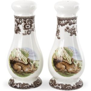 imageSpode Woodland Collection Salt and Pepper Shaker  Measures 65 Inches  Kitchen and Table Shaker Set with Rabbit Motif  Made of Fine Earthenware  Dishwasher Safe
