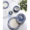 imageSpode Blue Italian 105Inch Porcelain Dining Plates  Set of 4 Classic Round Dishes with EasternInspired Border  Elegant Blue ampamp White Tableware Gift for Everyday Meals ampamp HostingBlue Brocato