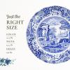 imageSpode Blue Italian 105Inch Porcelain Dining Plates  Set of 4 Classic Round Dishes with EasternInspired Border  Elegant Blue ampamp White Tableware Gift for Everyday Meals ampamp HostingBlue Italian