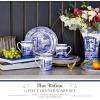 imageSpode Blue Italian 12 Piece Dinnerware Set  Earthenware Plates ampamp Mugs Featuring Italian Countryside Scenes  Microwave Safe Tableware Set for 4  Dishwasher ampamp Oven Safe Dining Set
