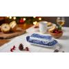 imageSpode Blue Italian Butter Dish with Lid Porcelain Covered Butter Keeper 8 Inches Dishwasher Safe BlueWhiteSingle