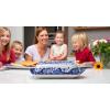 imageSpode Blue Italian Butter Dish with Lid Porcelain Covered Butter Keeper 8 Inches Dishwasher Safe BlueWhiteSingle