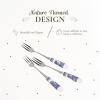 imageSpode Blue Italian Cake Server  10 Inch Porcelain Dessert Knife for Slicing Cakes Pies PastriesPastry Forks