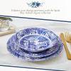 imageSpode Blue Italian Cereal Bowl Set of 465quot Ceramic Bowls with Scenic Oriental Pattern Microwave ampamp Dishwasher Safe AsianInspired Tableware for Breakfast Rice Snacks  Great Housewarming Gift